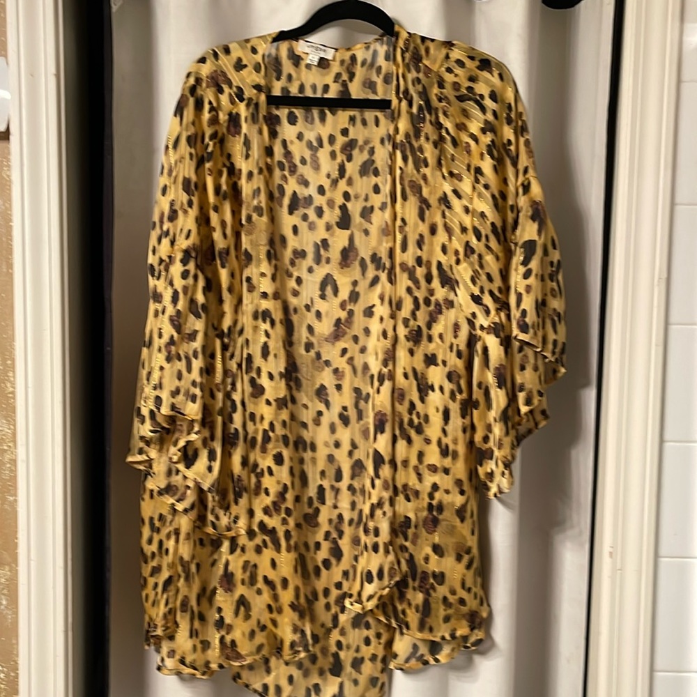 Sheer Leopard Kimono